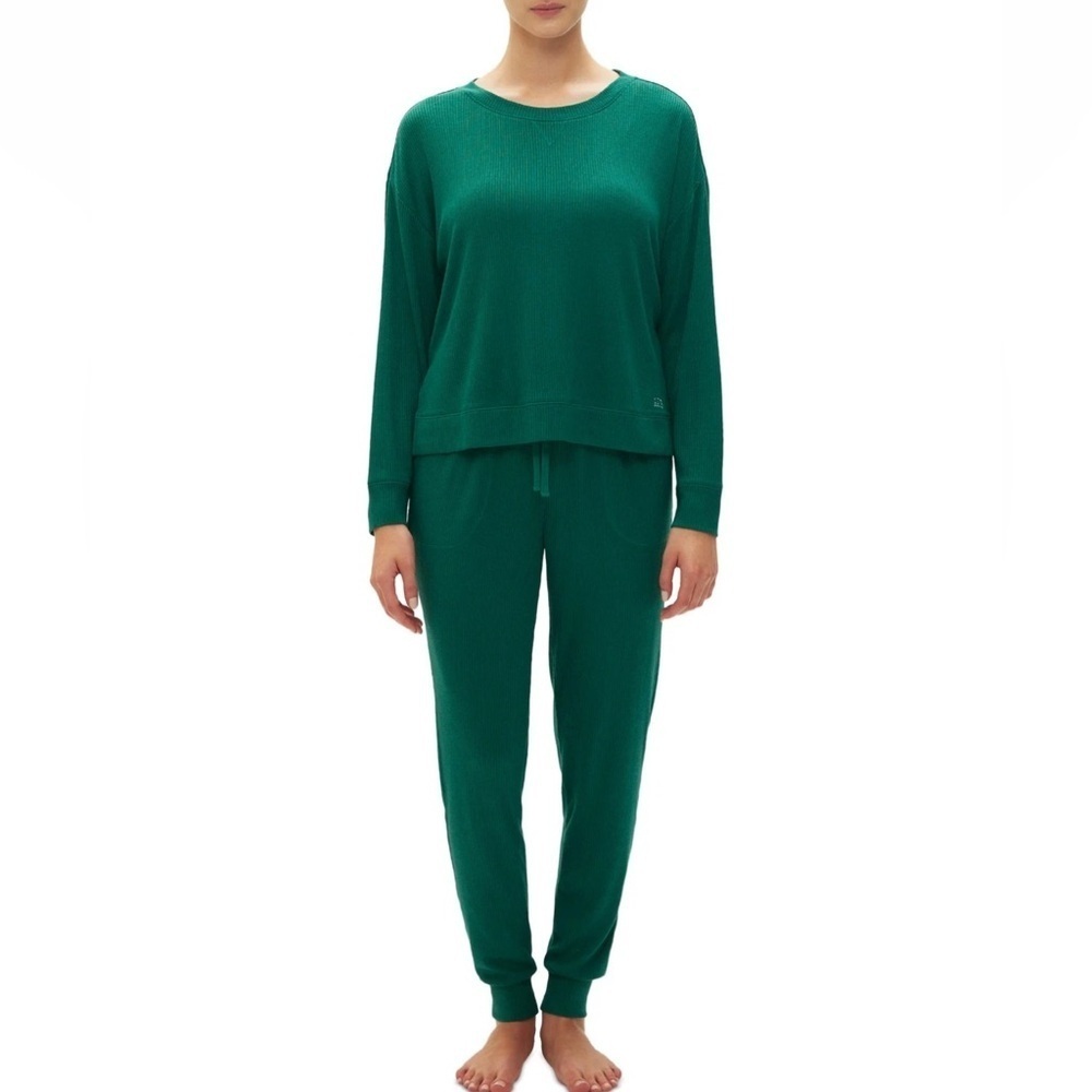GapBody Cozy Soft Green Lounge Pajama Set Women’s Small